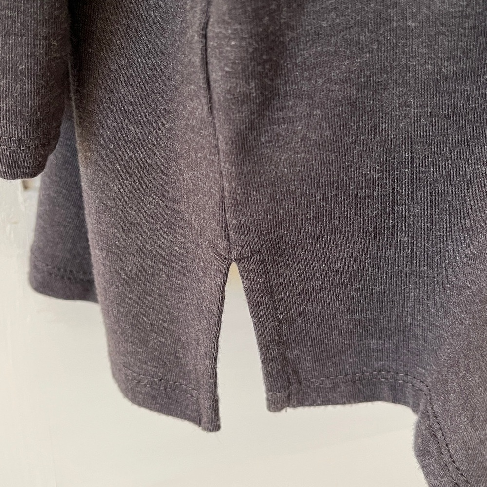 J. Jill Sparkle Keyhole Jersey Tunic Top Women’s XLP Gray Lightweight‎ Modern - Picture 6 of 15